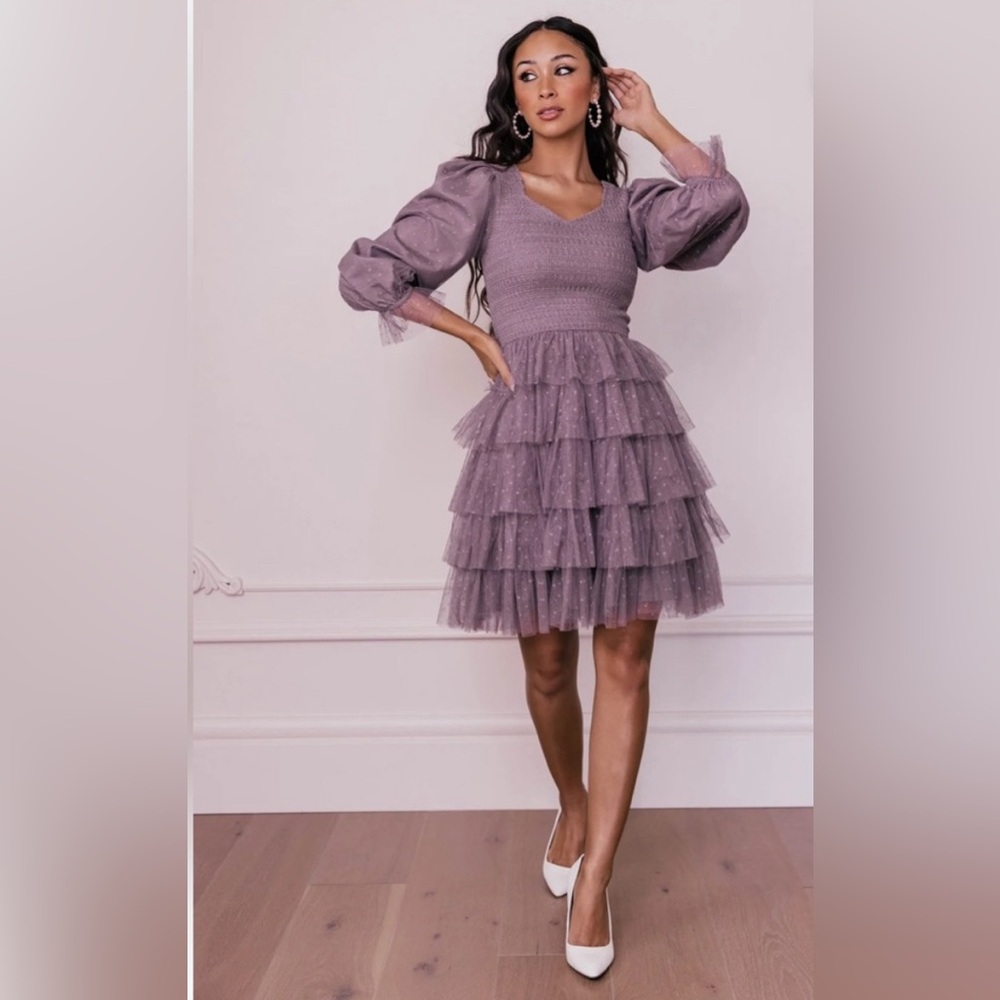 JessaKae Maisy Dress in Purple, 3x